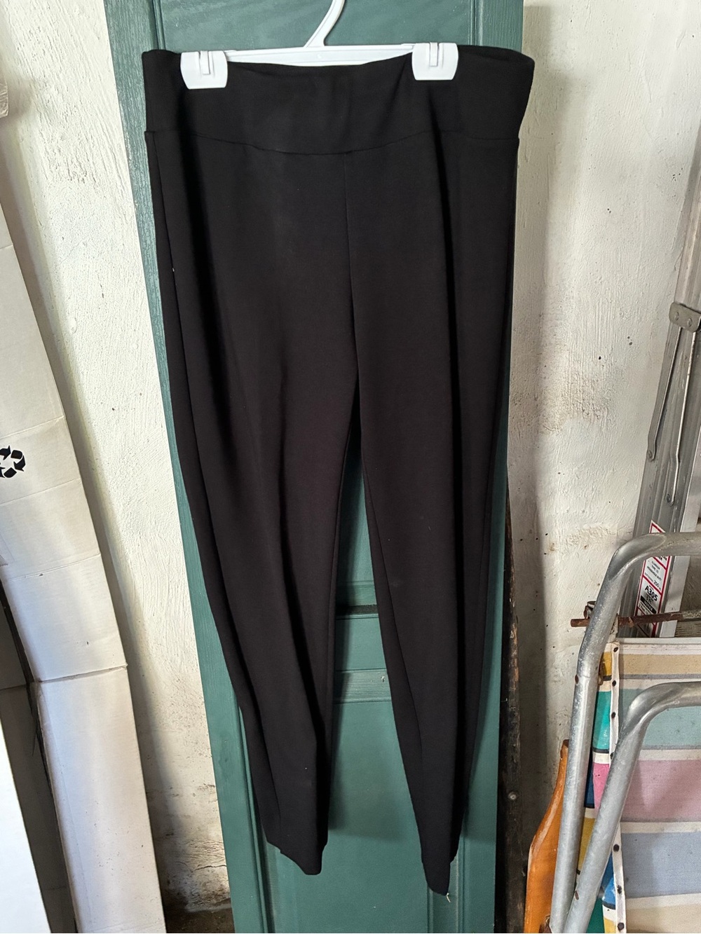 Insight Black Ponte Slim Leg Pants
